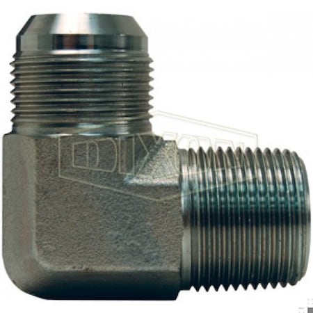 Dixon Hydraulic Elbow, 1-5/8-12 x 1-1/4-11-1/2 Nominal, 37Deg Male JIC Flare x Male NPTF, Carbon Steel, Dome 2501-20-20